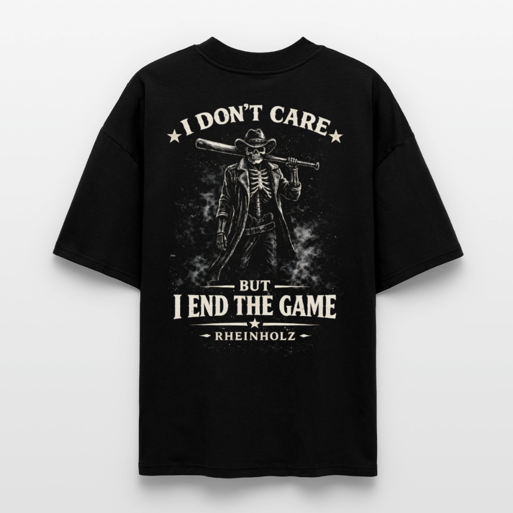 Oversized I DON’T CARE Collection by Rheinholz - Schwarz