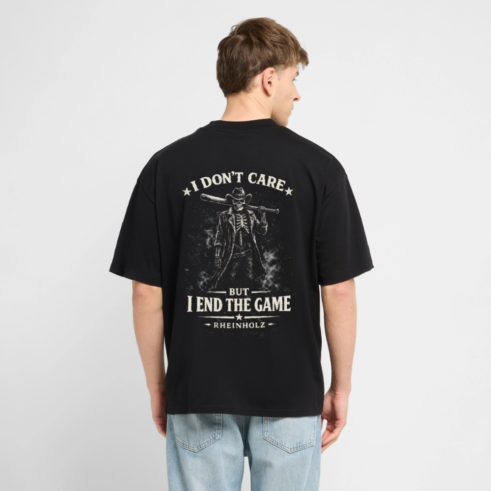 Oversized I DON’T CARE Collection by Rheinholz - Schwarz