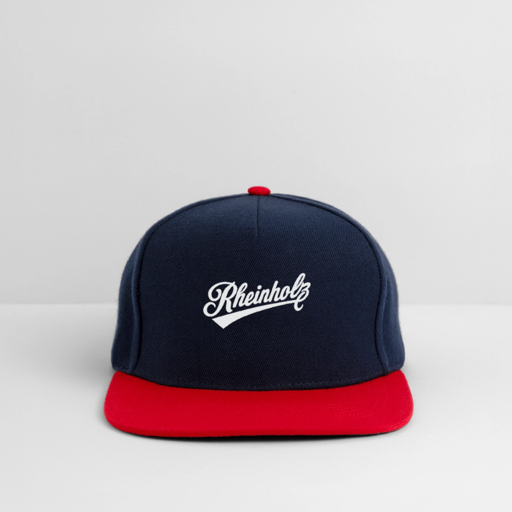 Snapback Cap - navy/red