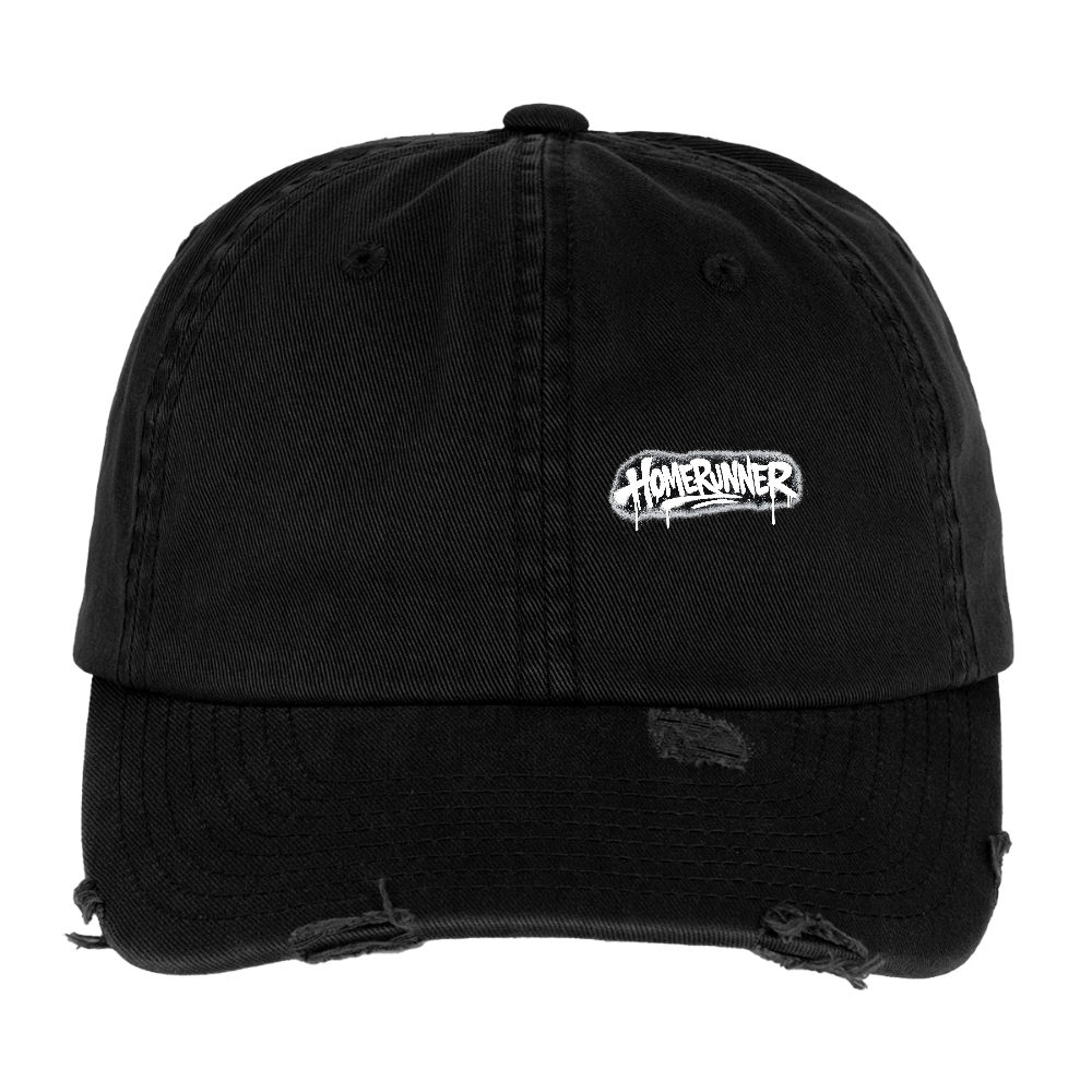 Low Profile Destroyed Cap - black