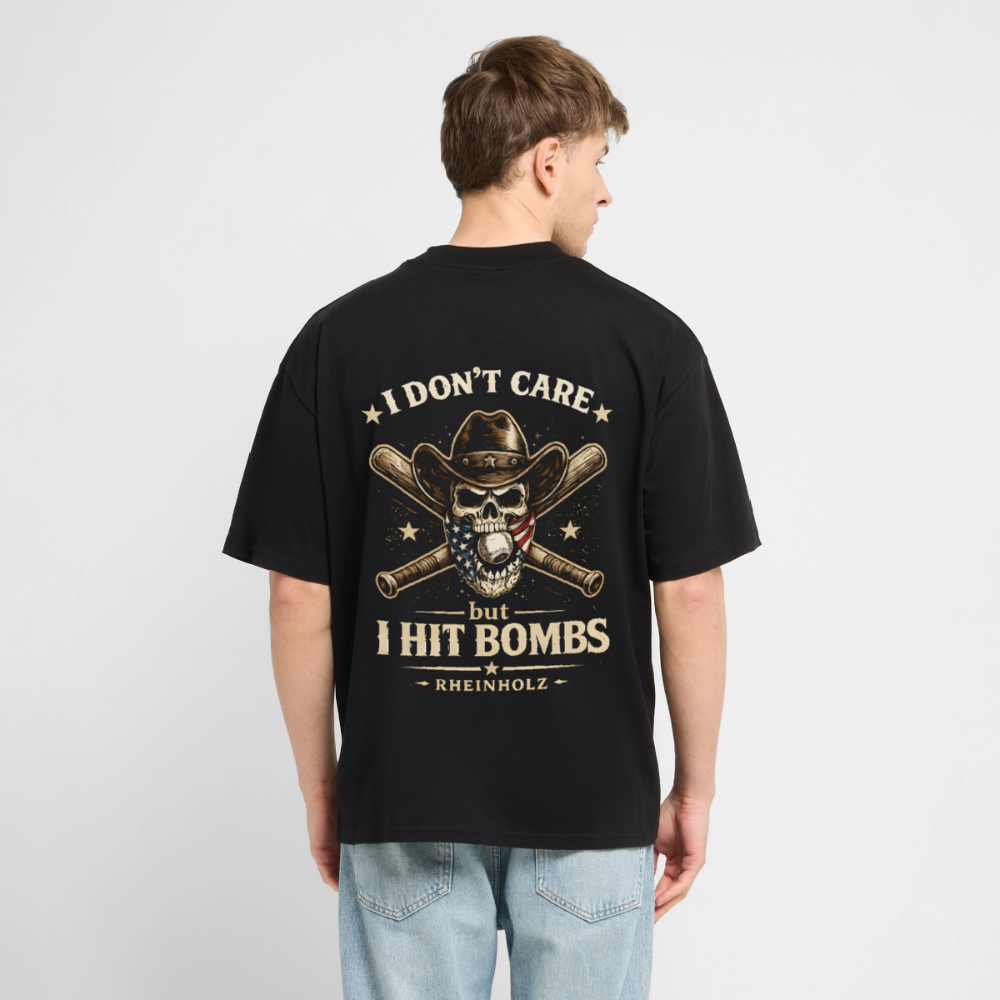 Oversized I DON’T CARE Collection by Rheinholz - Schwarz