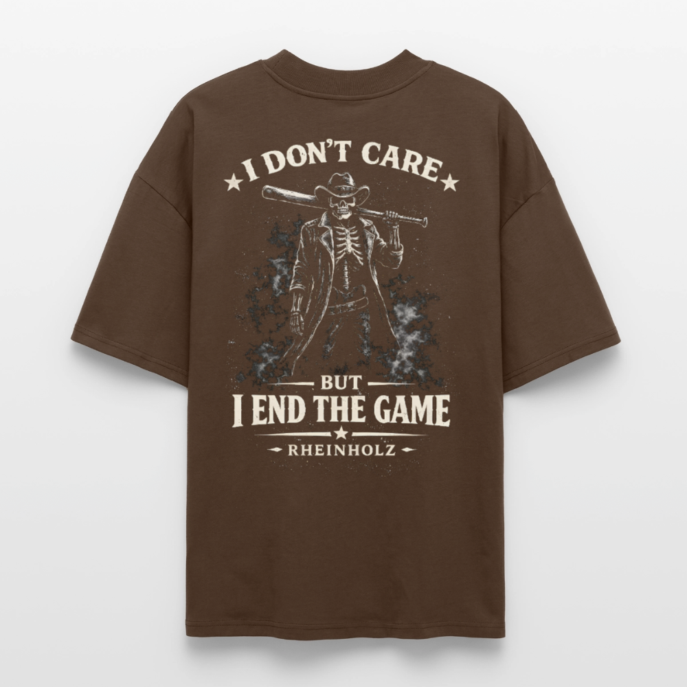 Oversized I DON’T CARE Collection by Rheinholz - Dunkelbraun